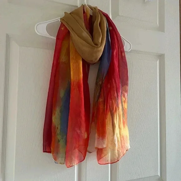 Vibrant colorful scarf hijab - Picture 3 of 3